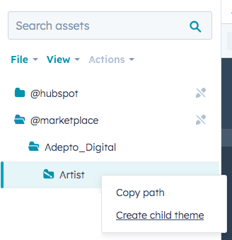Screenshot: Podcastio theme, How to create a child theme