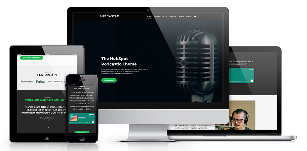 Podcastio theme screenshot